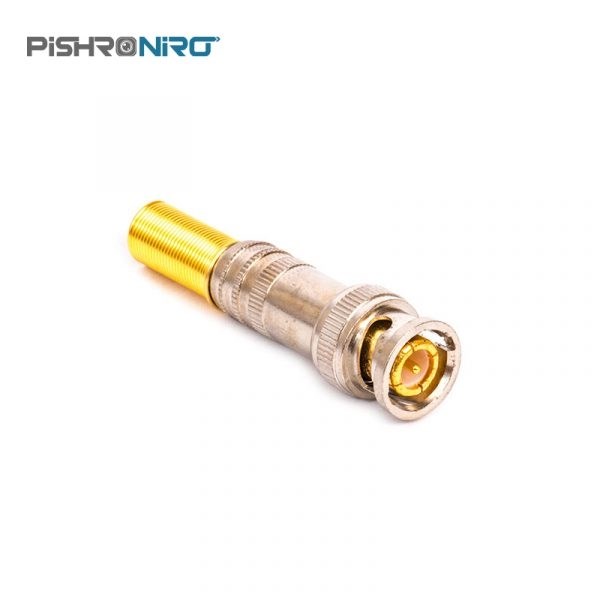 Bnc plug with golden tail screw
